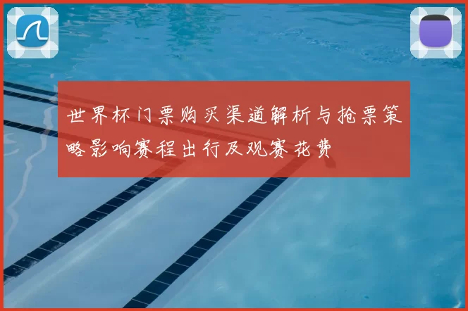 世界杯门票购买渠道解析与抢票策略影响赛程出行及观赛花费